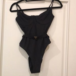 Onia x We Wore What black one piece